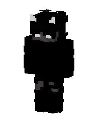 Shadow Horned Creature Minecraft black skin