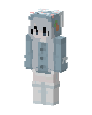 Bunny Hoodie skin, 3D preview