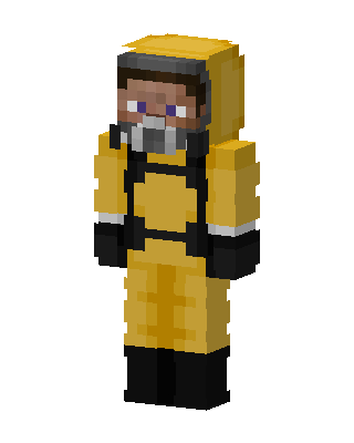 Hazmat Suit skin, 3D preview