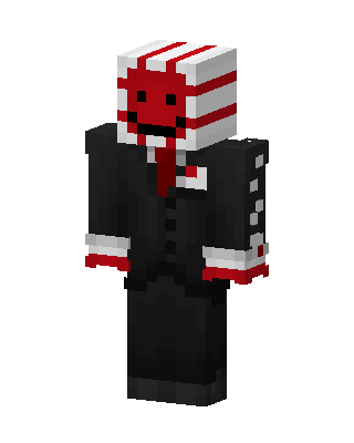 Black Costume Boy skin, 3D preview