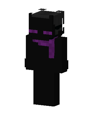 Enderman Scarf skin, 3D preview