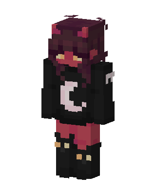 Black Hoodie Girl Minecraft skin