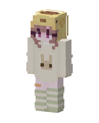 White Bunny Girl skin, 3D preview