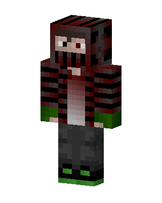 Red Villain Boy skin, 3D preview