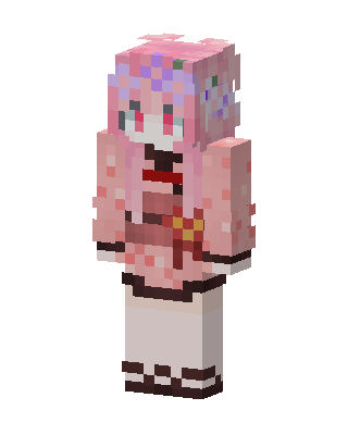 Pink Anime Girl Minecraft pink skin