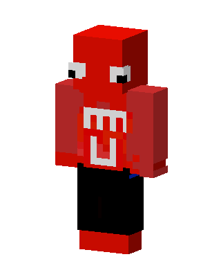 Red Googly Eyes Minecraft skin