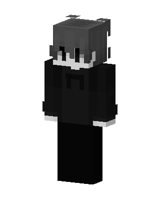 Shadow Hoodie Boy skin, 3D preview