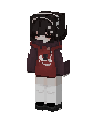 Crimson Hoodie skin, 3D preview