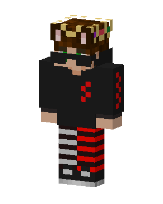 Emo Flower Crown skin, 3D preview