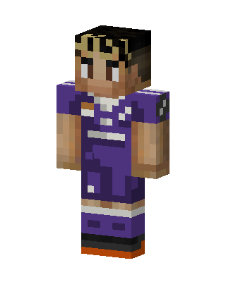 Purple Jersey Athlete Minecraft skin