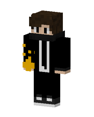 Black Wizard Boy skin, 3D preview