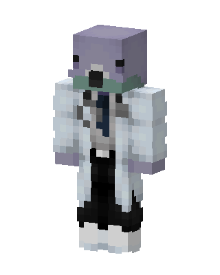 Lab Coat Axolotl skin, 3D preview