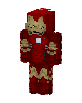 Iron Man skin, 3D preview