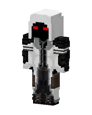 White Fighter Boy skin, 3D preview