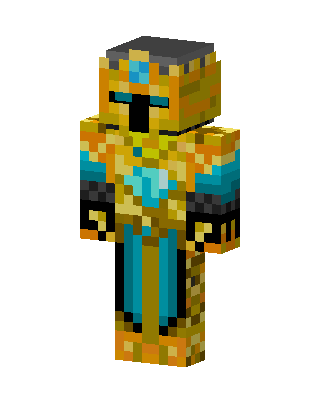 Golden Knight skin, 3D preview