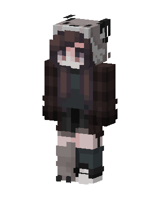 Panda Hoodie Girl Minecraft skin