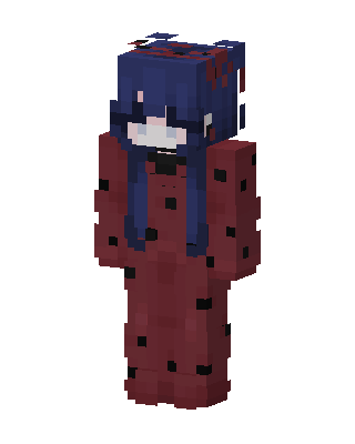 Red Fighter Girl Minecraft skin