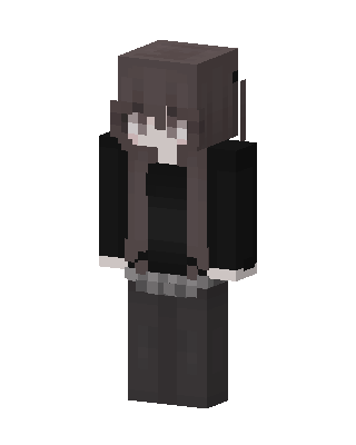 Shadow Hoodie Girl Minecraft skin