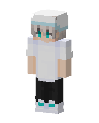 White Player Boy skin, 3D preview