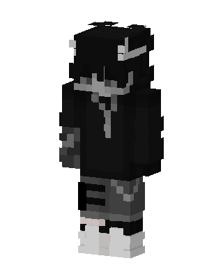 Black Ninja Boy skin, 3D preview