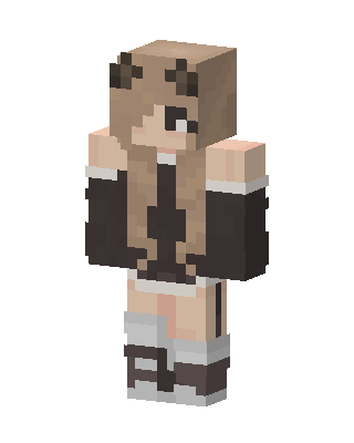 Bow Girl skin, 3D preview