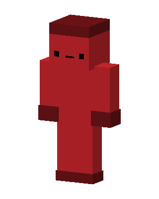 Red Mob Boy skin, 3D preview