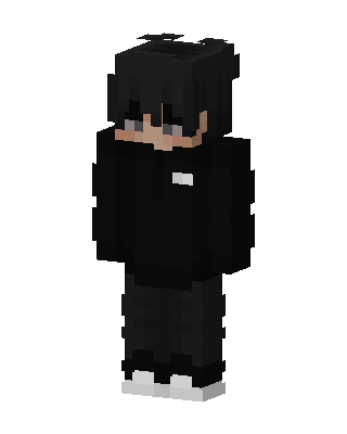 Shadow Hoodie Boy skin, 3D preview