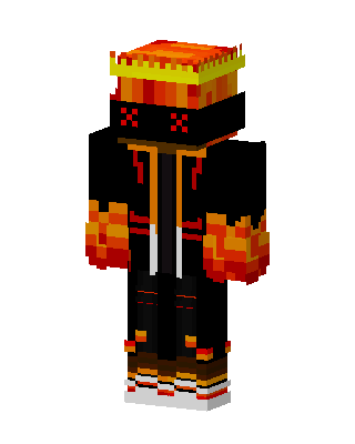 Flame King skin, 3D preview