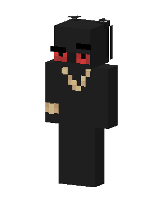 Black Mob Boy skin, 3D preview