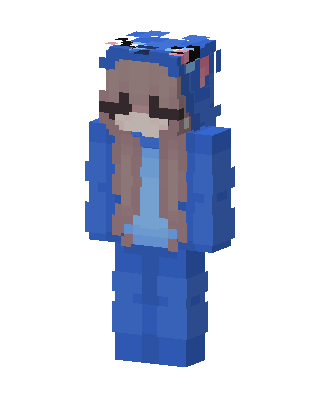 Blue Gamer Girl Minecraft skin