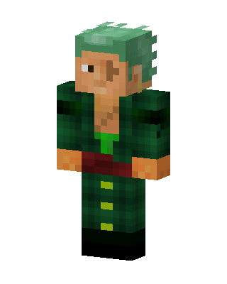 Green Hero Boy skin, 3D preview