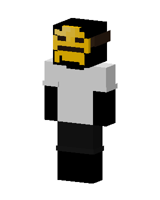 Golden Mask Guy Minecraft skin