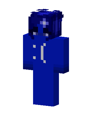 Blue Mob Boy skin, 3D preview
