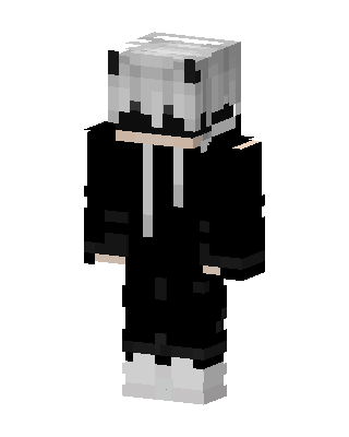 Panda Hoodie Boy skin, 3D preview