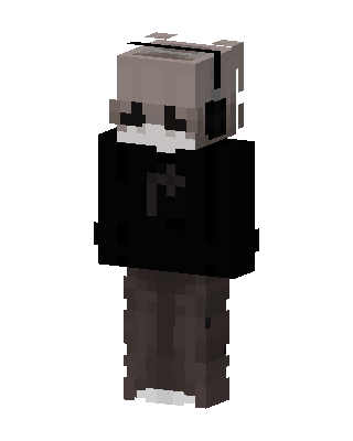 Black Gamer Boy skin, 3D preview