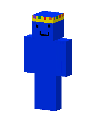 Blue Crown Guy Minecraft skin