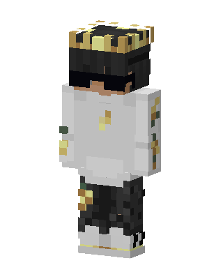 Golden Crown Boy skin, 3D preview