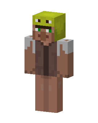 Shrek Villager skin, 3D preview