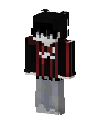 Black Villain Girl skin, 3D preview