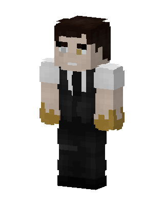 Gilded Waiter skin, 3D preview
