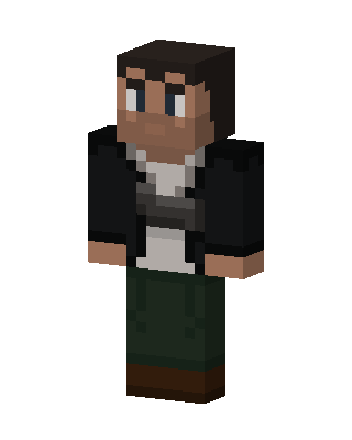 Leather Jacket Survivor skin, 3D preview