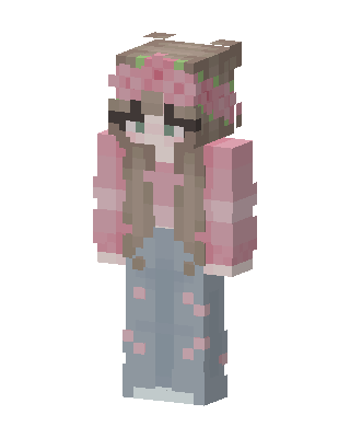 Blossom Girl skin, 3D preview