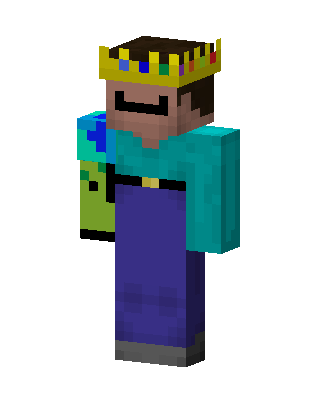 Teal King skin, 3D preview