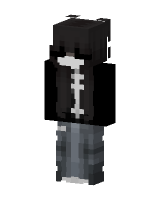 Skeleton Hoodie Minecraft skin