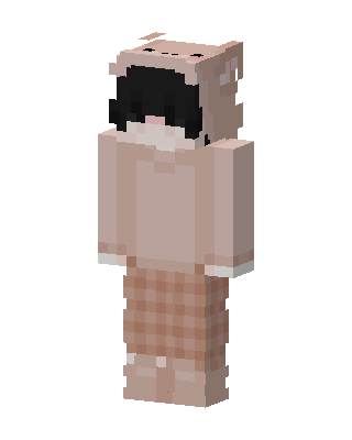 Piglet Pajamas skin, 3D preview