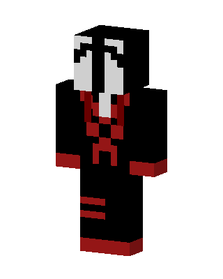 Black Villain Boy skin, 3D preview