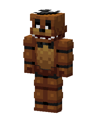 Freddy Fazbear skin, 3D preview