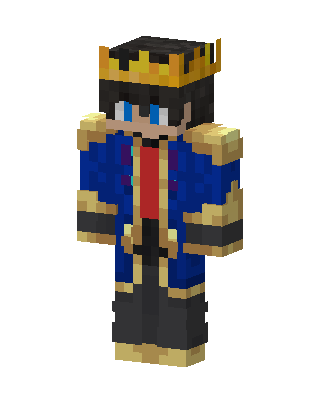 Blue King Minecraft skin