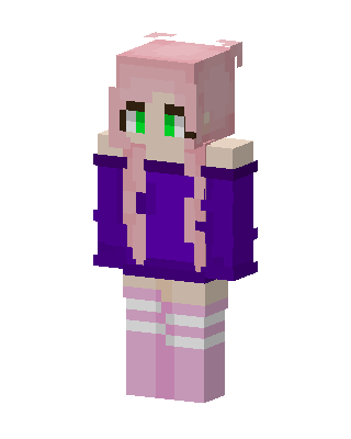 Pink Anime Girl Minecraft pink skin
