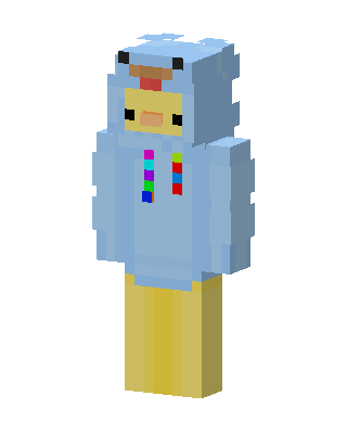 Duck Hoodie skin, 3D preview